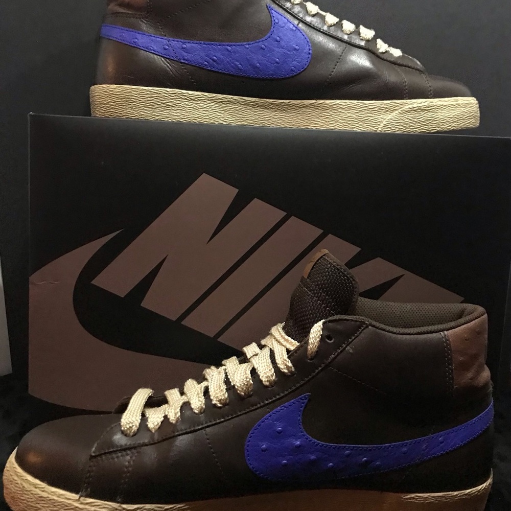 (20)Nike Blazer High Dark Cinder/Varsity Royal-Rustic “Ostrich”